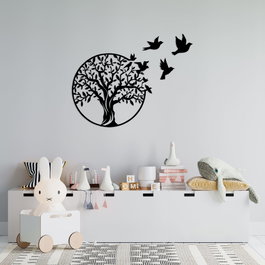 Wallity Tree And Birds Escultura de pared